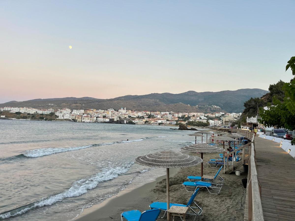 Panos Rooms Modern 3-Bedroom Apartment Andros Town Exterior foto